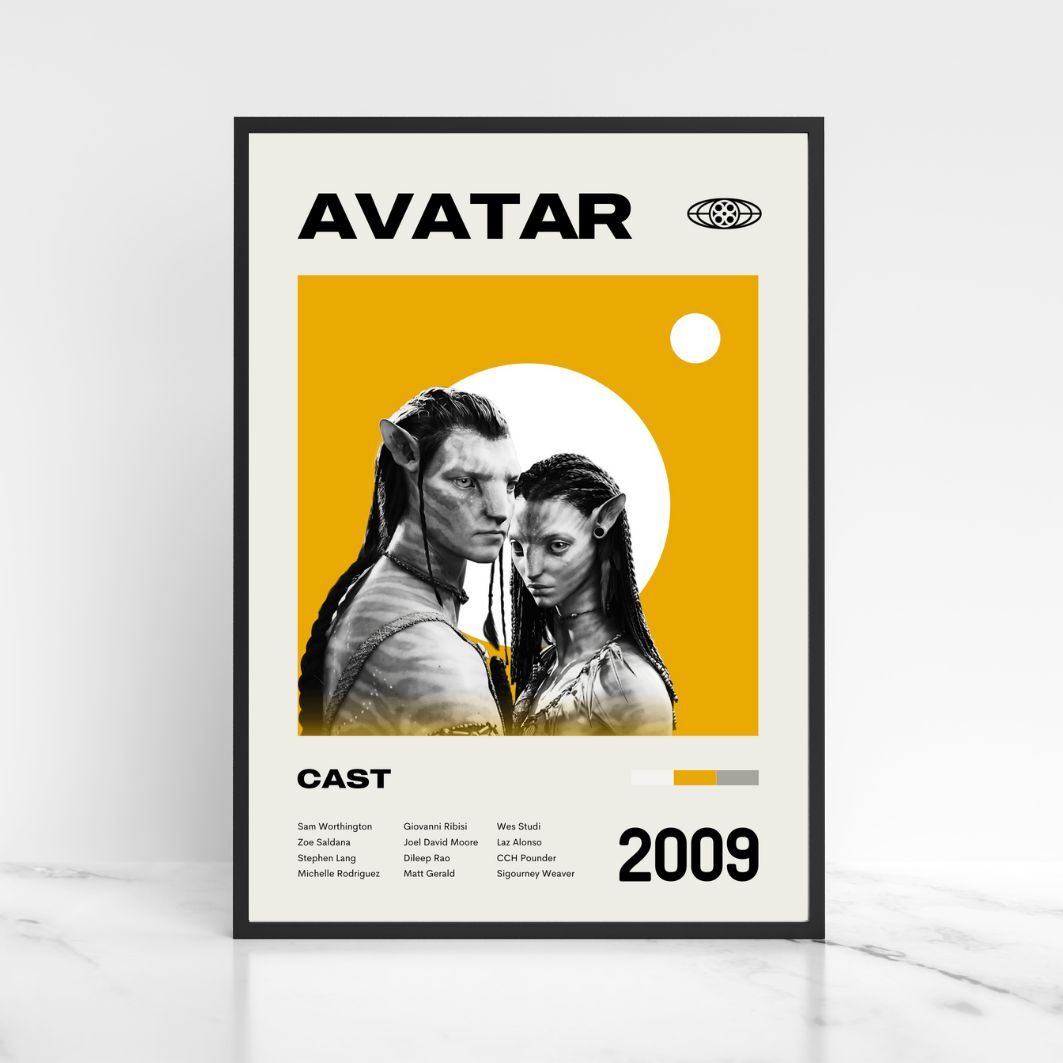 Avatar 2009 Minimalist Art Movie Poster Print Unframed A5 A4 A3