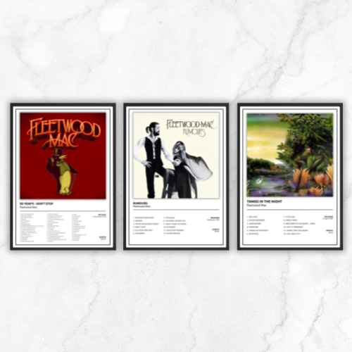 Fleetwood Mac Music Poster Album Cover Poster / Music Poster A5 A4 A3