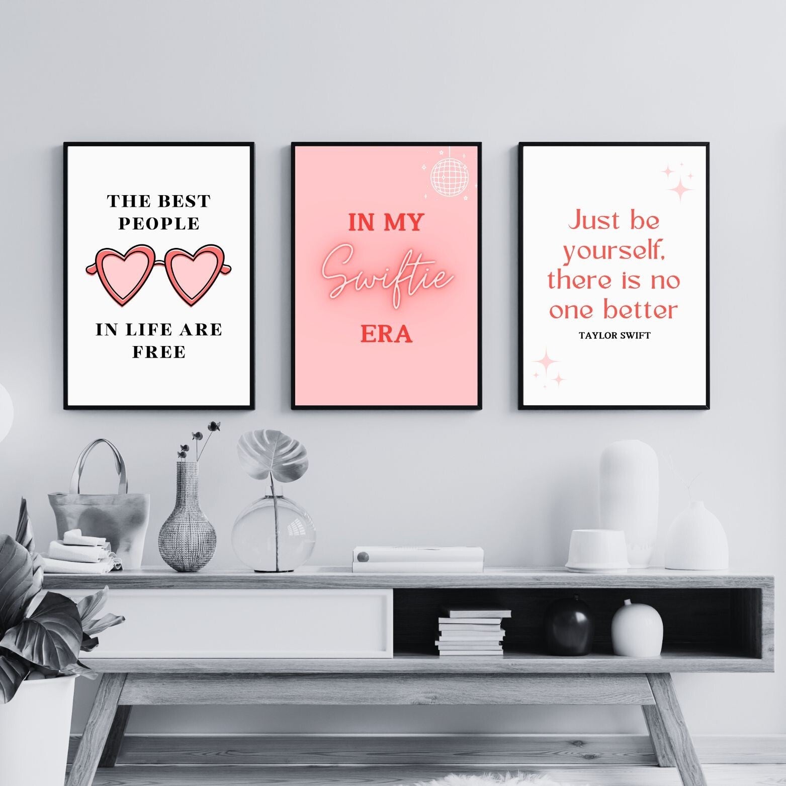 Set of 3 Taylor Swift Swiftie prints / Wall Art A5 A4 A3 Unframed Preppy Print
