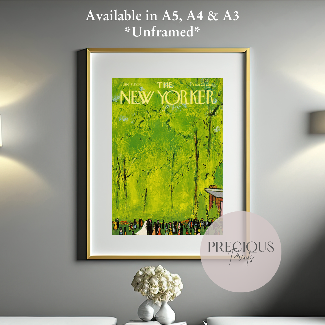 The New Yorker 7 June 1958 Print Vintage Wall Art / Abe Birnbaum