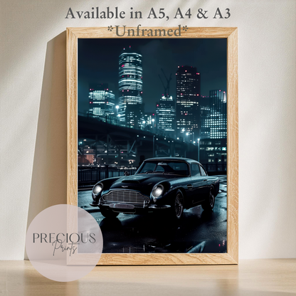 1969 Aston Martin Db6 Vintage Wall Art Print Poster / A5 A4 A3 Unframed