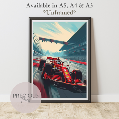 Formula 1 Race Car Wall Art Print Poster / A5 A4 A3 Unframed Classic Cars