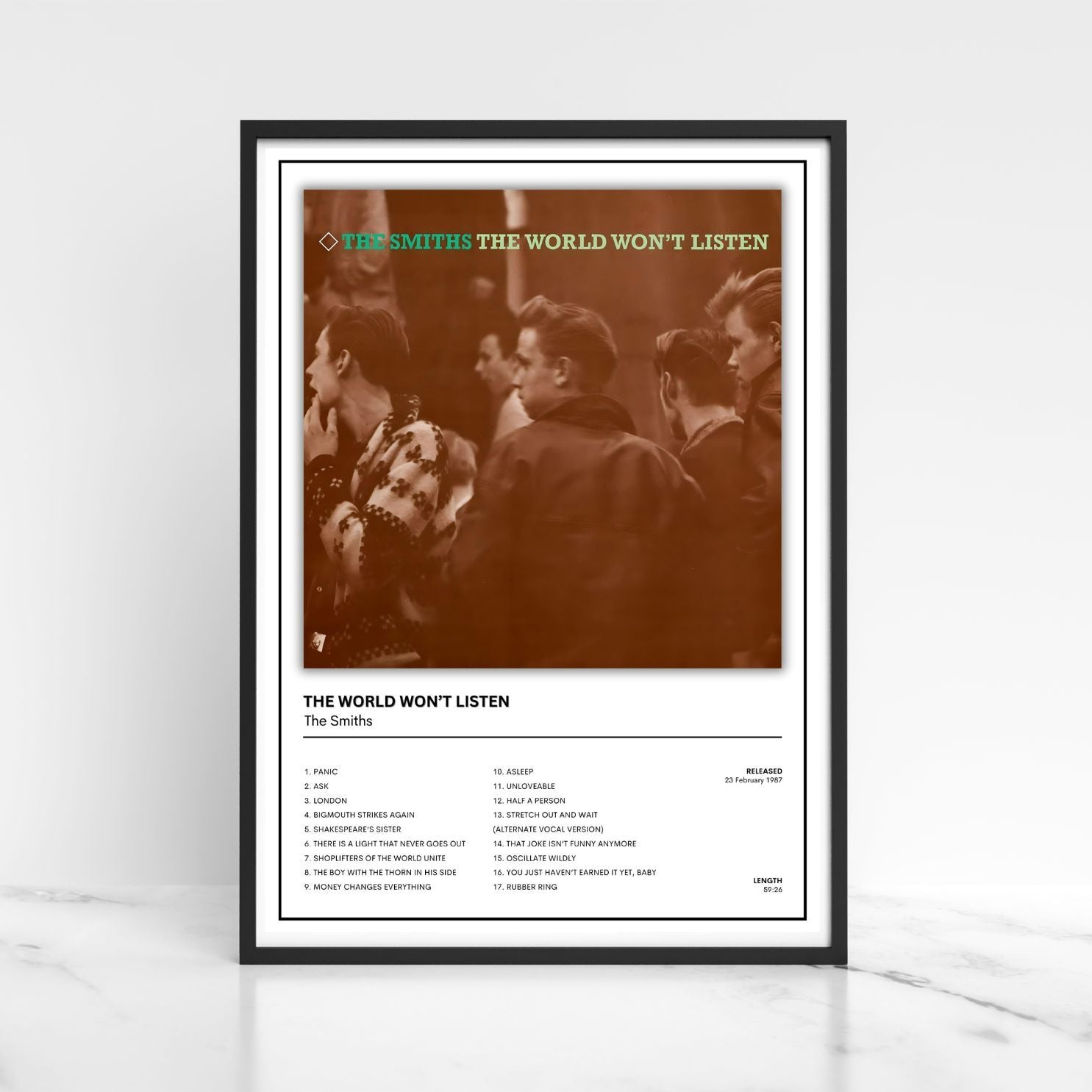 The Smiths Album Cover Poster / Full Collection / Unframed A5 A4 A3