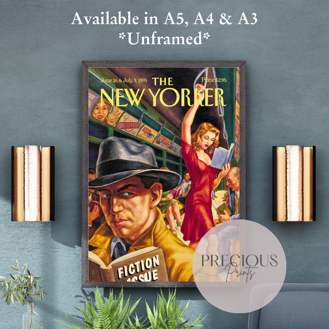 The New Yorker June 26 & July 3 1995 Print/ Artist Owen Smith / Vintage Wall Art