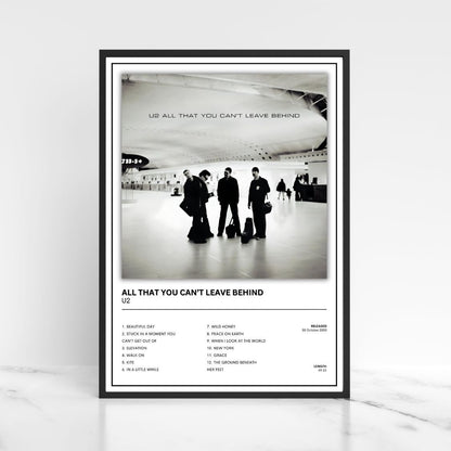 U2 Album Poster Full Collection A5 A4 A3 Unframed