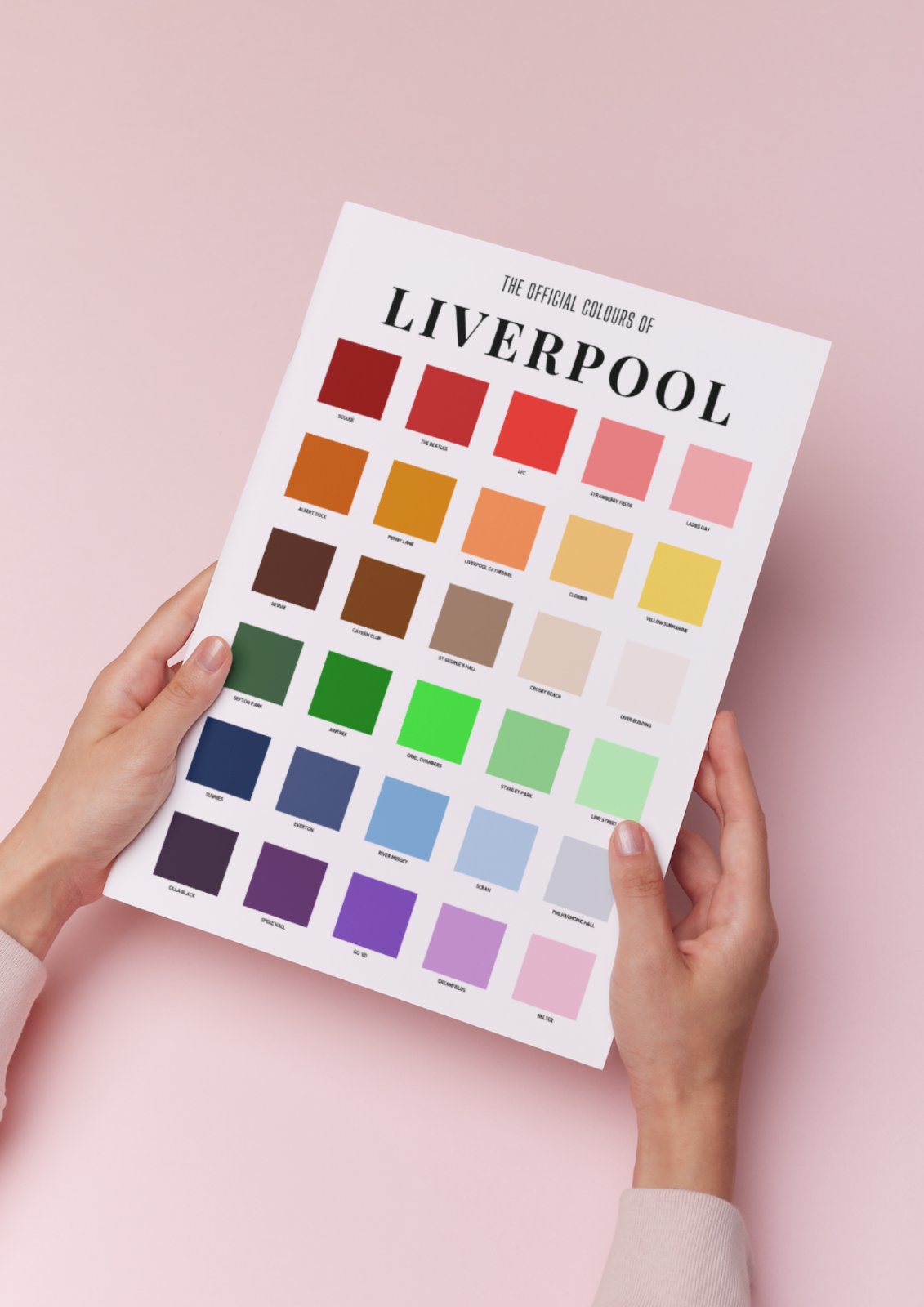 The Official Colours of Liverpool Poster / A3 A4 A5 / Liverpool Art / Town Art