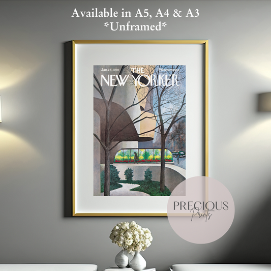 The New Yorker 24 January 1970 Print Vintage Wall Art / Charles E. Martin