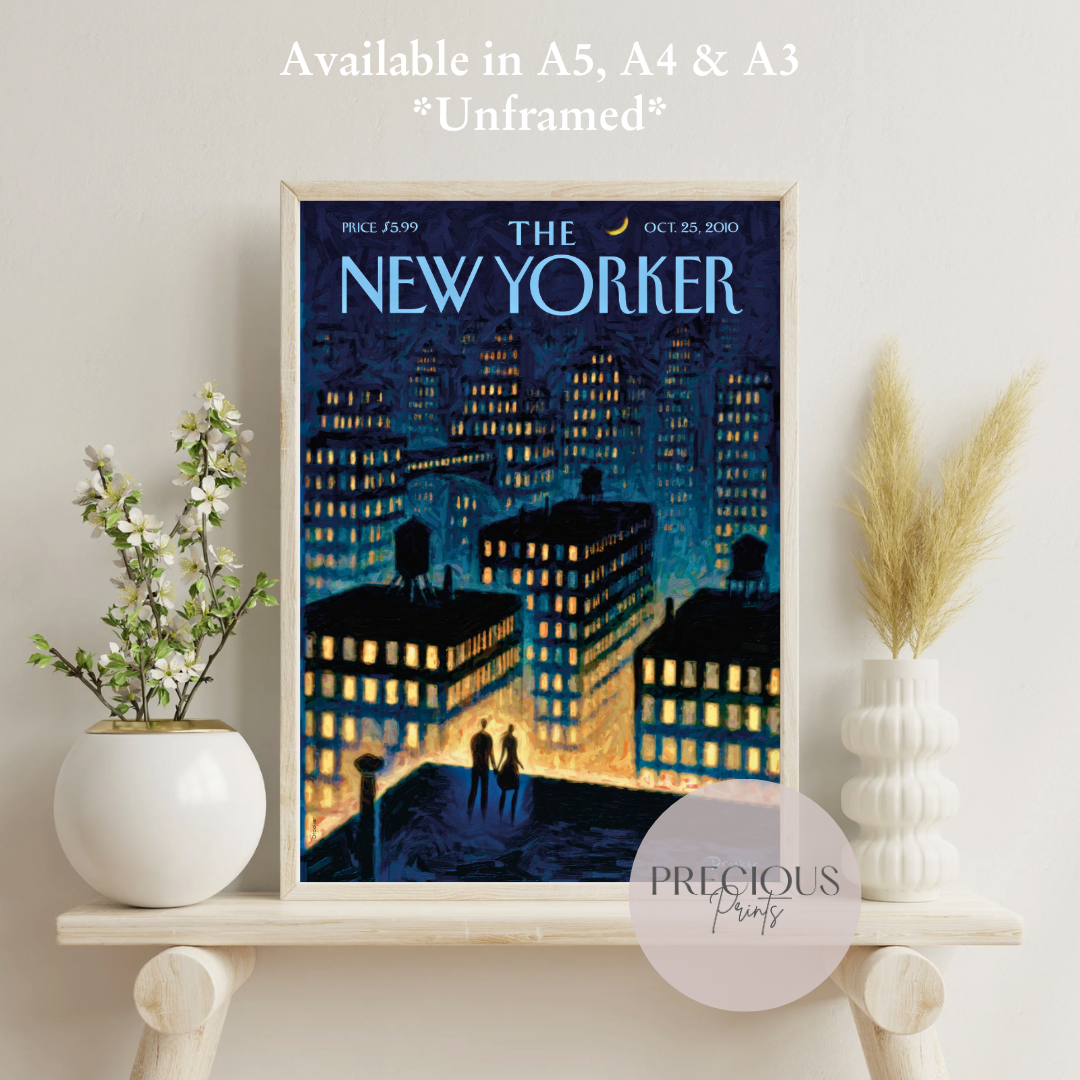 The New Yorker 25 October 2015 Print / Vintage Wall Art / Eric Drooker