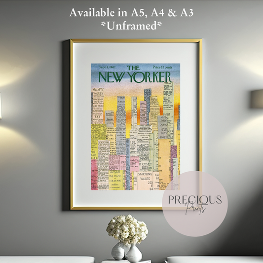 The New Yorker 8 September 1962 Print Vintage Wall Art / Charles E. Martin