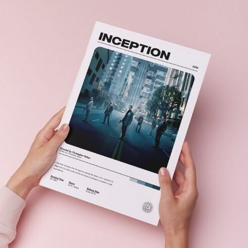 Inception Movie Poster A5 A4 A3 Unframed High Gloss Print