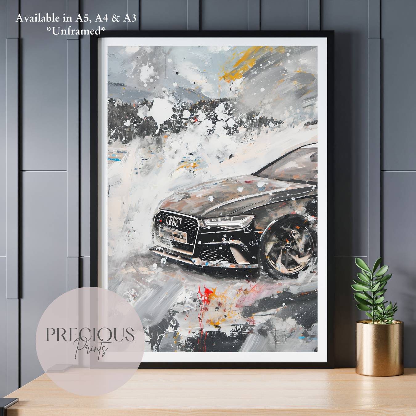 Audi RS6 Sports Car Wall Art Print Poster / Super Car Unframed Classic Cars