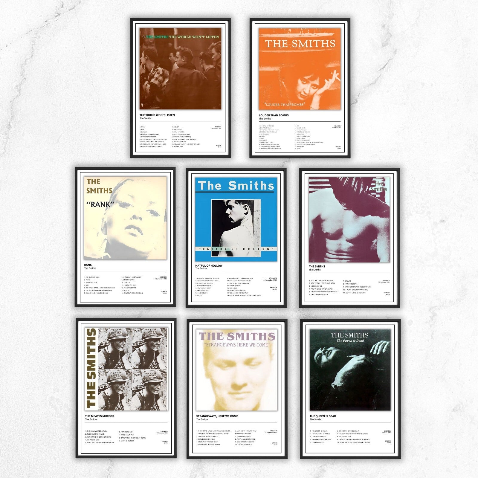 The Smiths Album Cover Poster / Full Collection / Unframed A5 A4 A3
