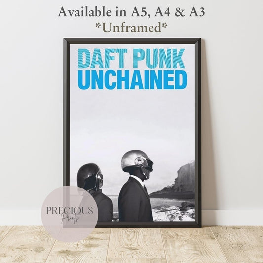 Daft Punk: Unchained Music Movie Poster A5 A4 A3 Fast Free Delivery