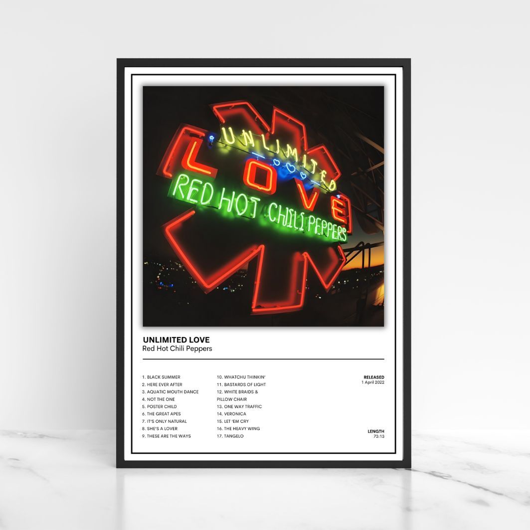 Red Hot Chilli Peppers Full Collection of Album Cover Posters A5 A4 A3