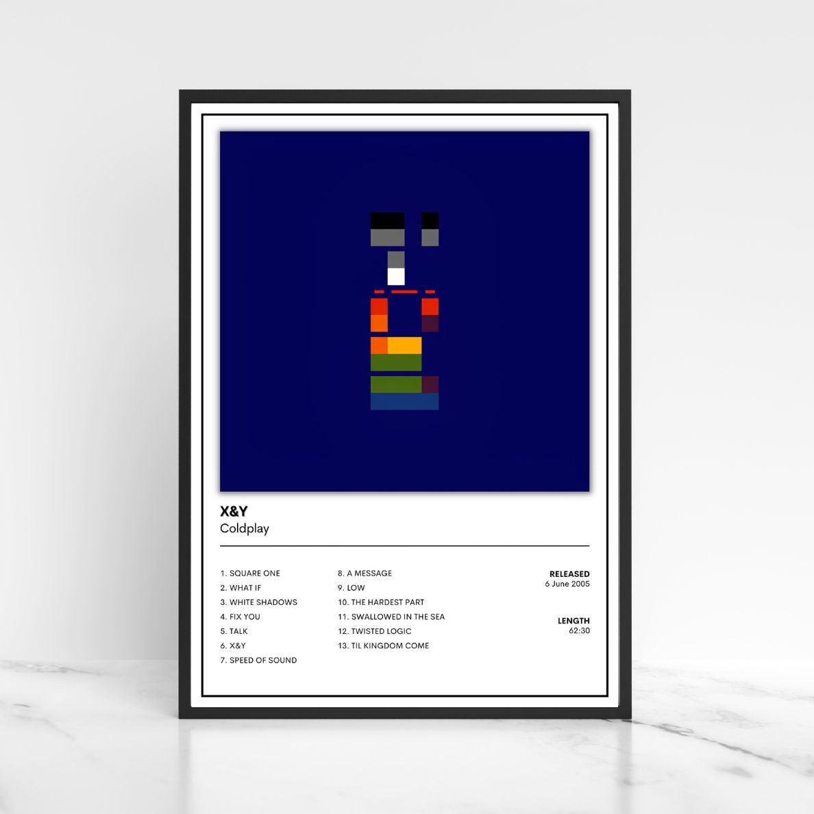 Coldplay Album Poster Full Collection A5 A4 A3 Album Cover Unframed