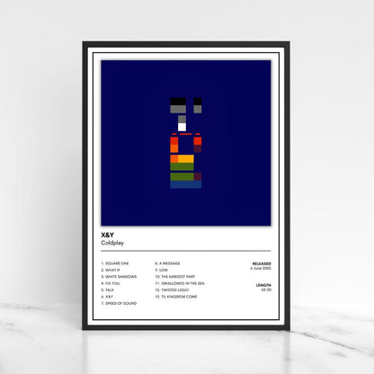 Coldplay Album Poster Full Collection A5 A4 A3 Album Cover Unframed