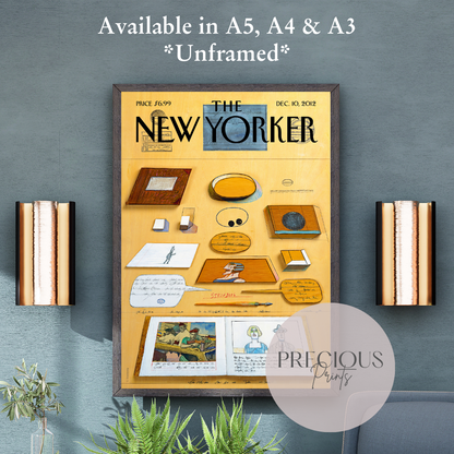 The New Yorker 5 January 1976 Print Vintage Wall Art Saul Steinberg