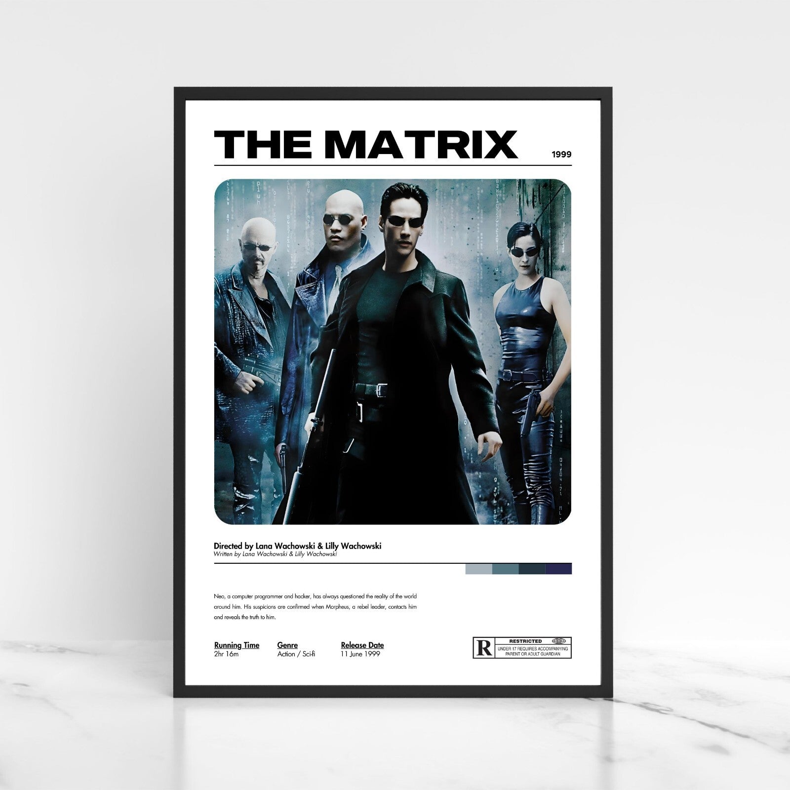 The Matrix Movie Poster A5 A4 A3 Unframed High Gloss Print