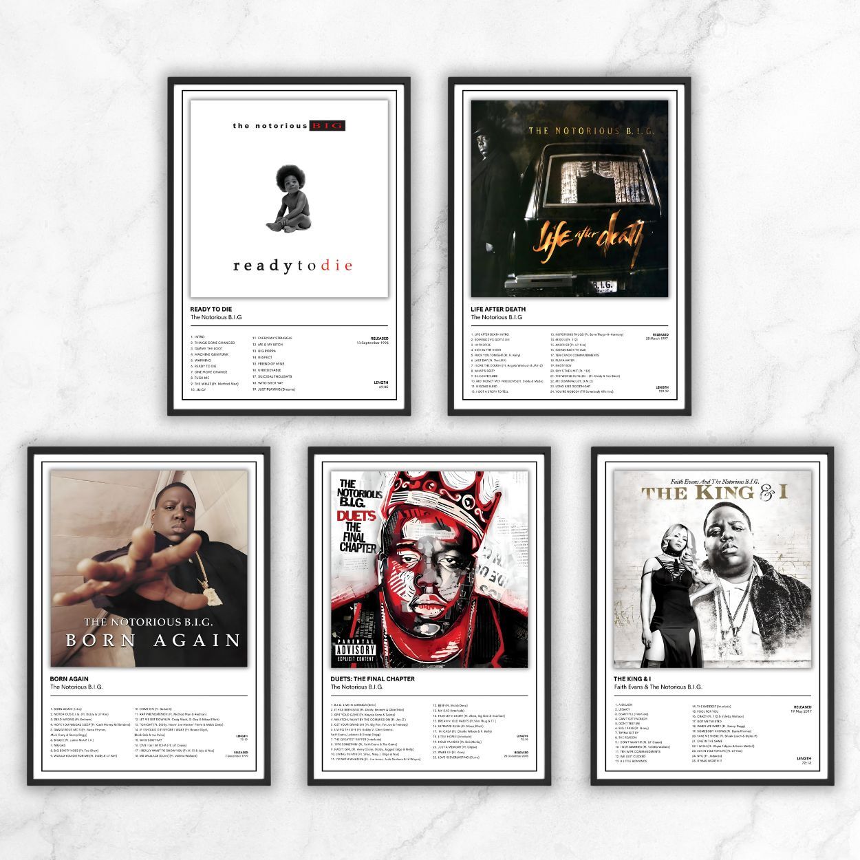 The Notorious B.I.G. Album Cover Print Poster A5 A4 A3