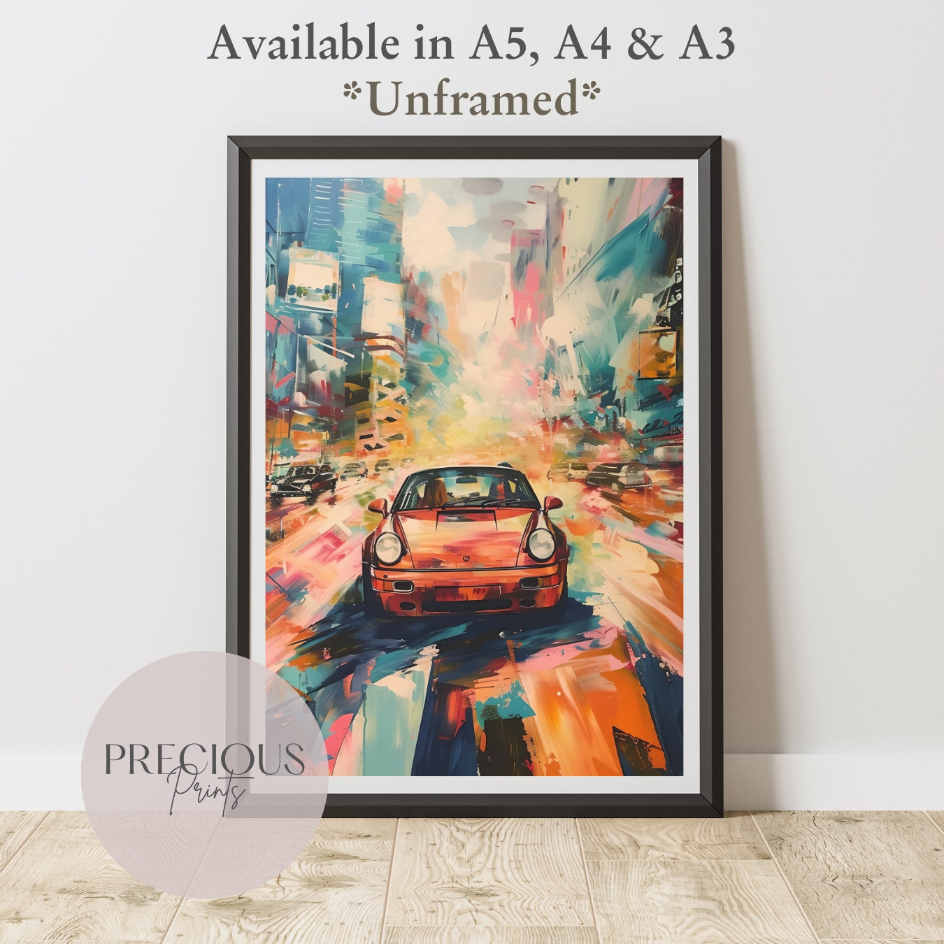 Classic Porsche Sports Car Wall Art Print Poster / A5 A4 A3 Unframed Classic Car