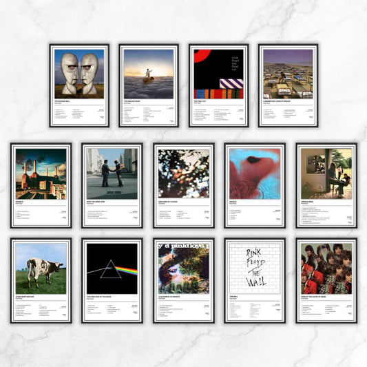 Pink Floyd Full Collection of Album Cover Posters A5 A4 A3 Unframed