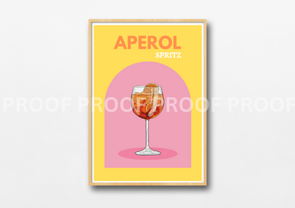 Colourful Cocktail Posters / Preppy Wall Art / A5 A4 A3 Unframed