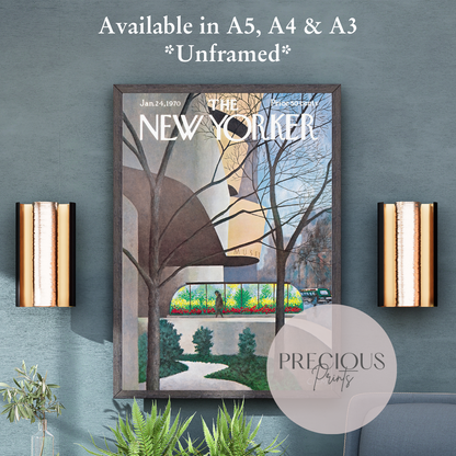 The New Yorker 24 January 1970 Print Vintage Wall Art / Charles E. Martin