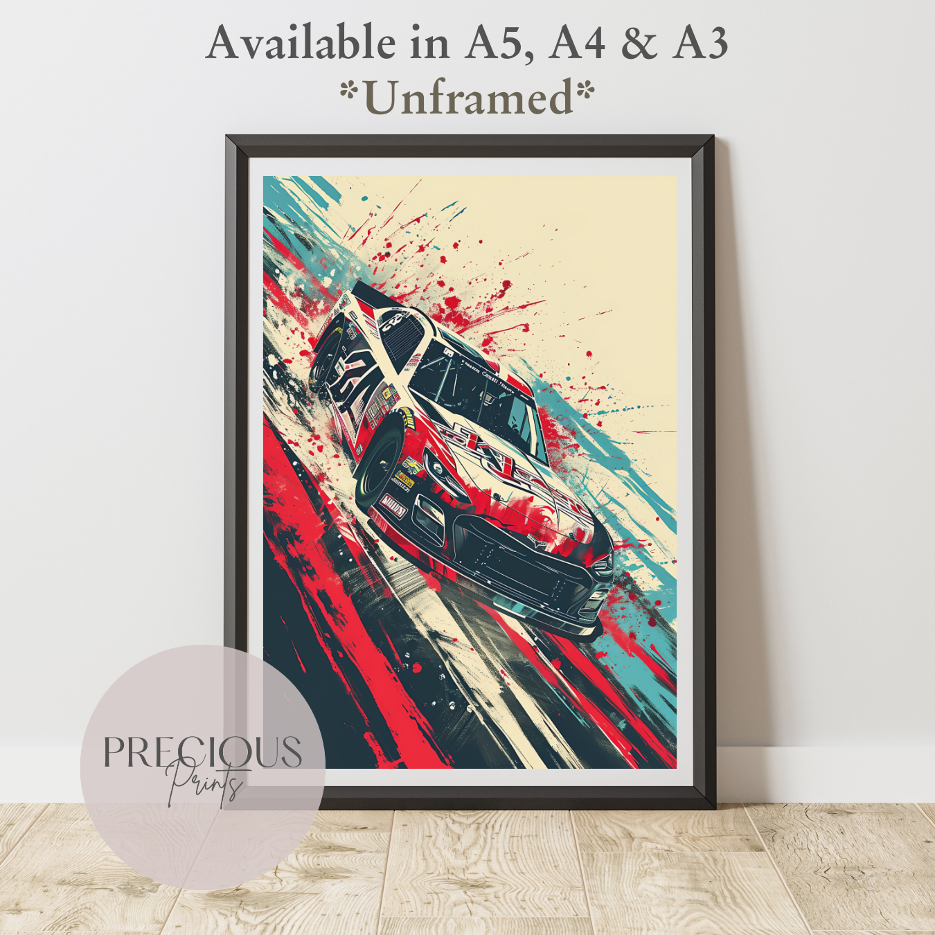High Speed Race Sports Car Wall Art Print Poster / A5 A4 A3 Unframed Classic Car