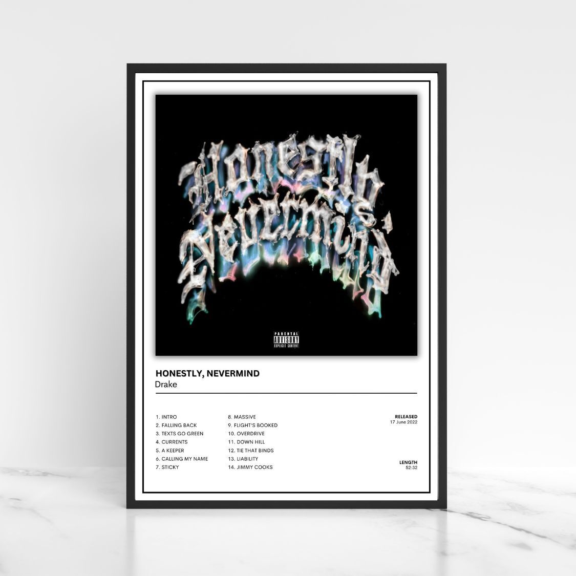 Drake Full Collection Of Album Poster - Unframed - A5 A4 A3