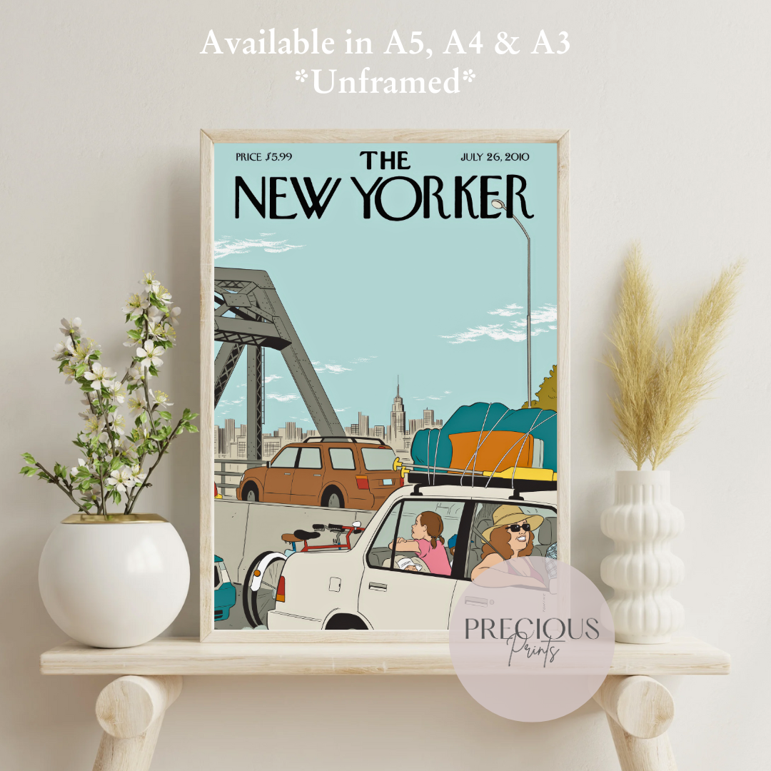 The New Yorker 26 July 2010 Wall Art Print / Artist Adrian Tomine