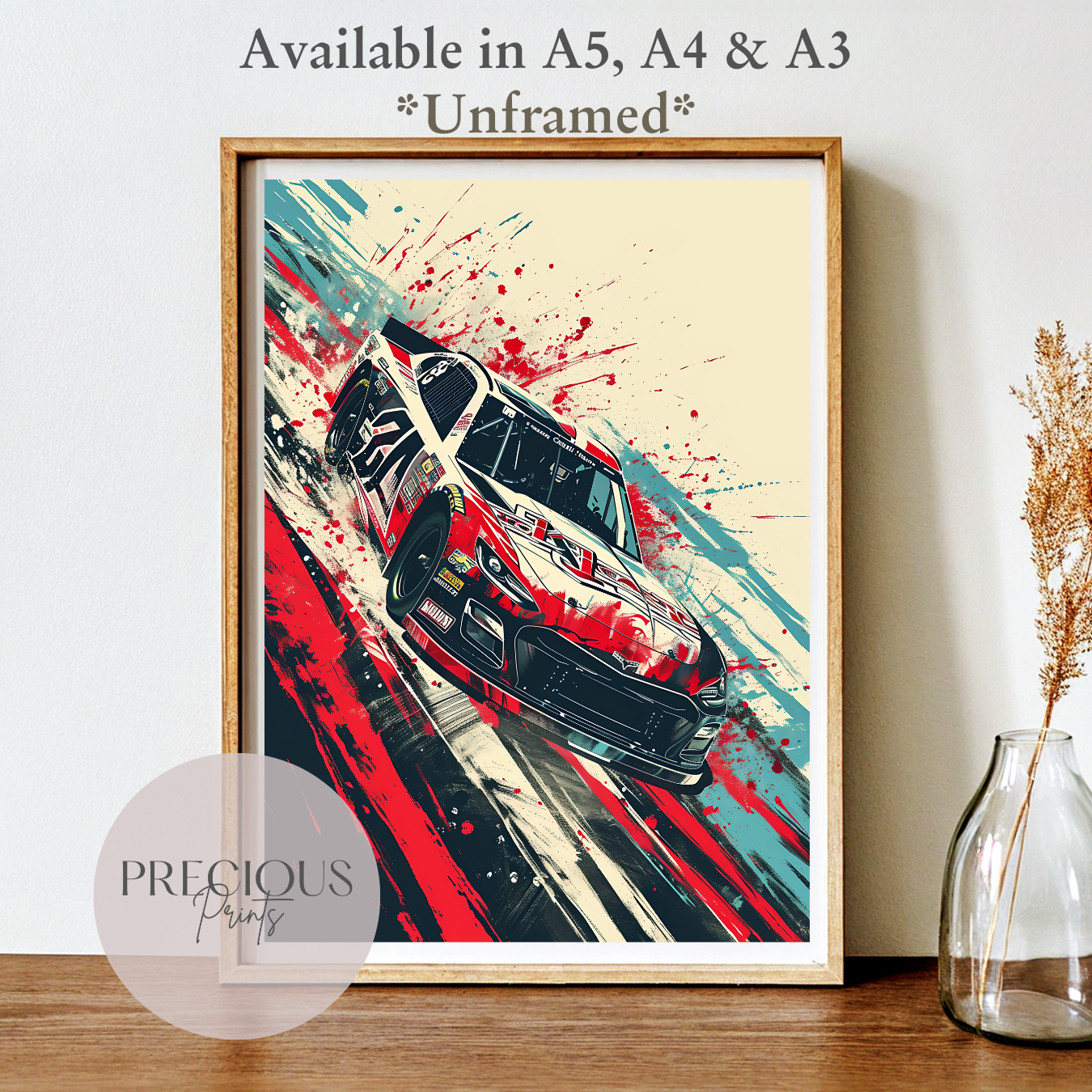 High Speed Race Sports Car Wall Art Print Poster / A5 A4 A3 Unframed Classic Car