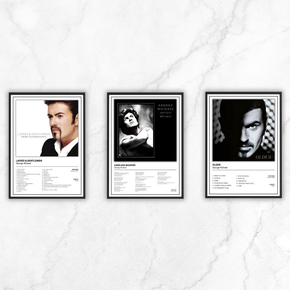George Michael Music Album Single Cover Poster / Music Gift A5 A4 A3