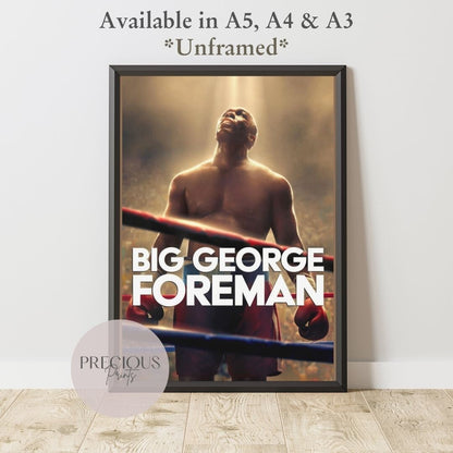 Big George Foreman 2023 Movie Music Poster A5 A4 A3 Fast Free Delivery
