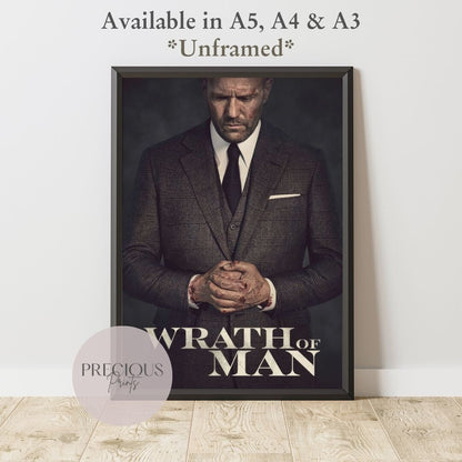 Wrath of Man Movie Poster A5 A4 A3 Fast Free Delivery