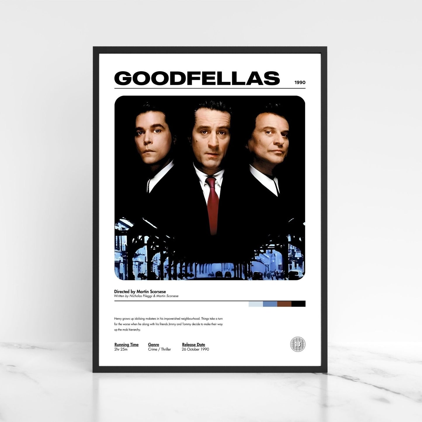 Goodfellas Movie Poster A5 A4 A3 Unframed High Gloss Print