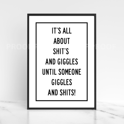 What Doesn't Kill You Makes you weird at Parties Funny Poster Art Quote A5 A4 A3