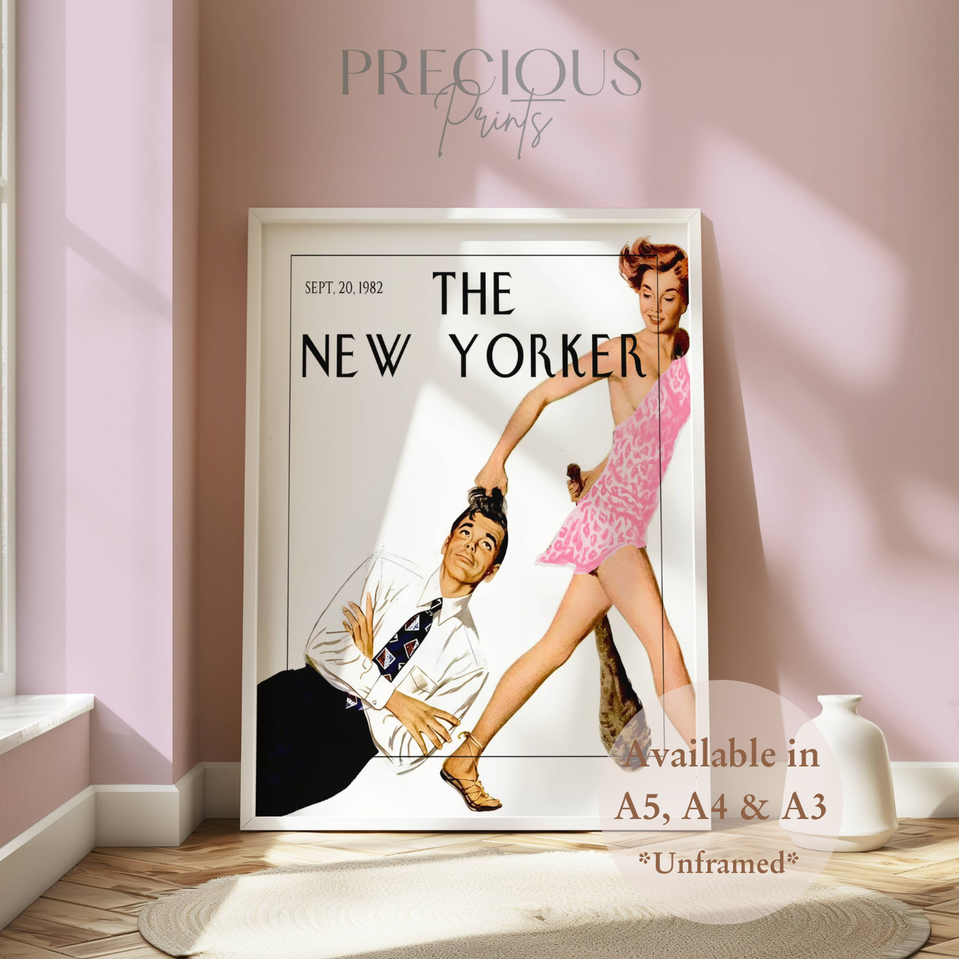 The New Yorker Print 20 September 1982 / Preppy Wall Art / Trendy Poster Glossy