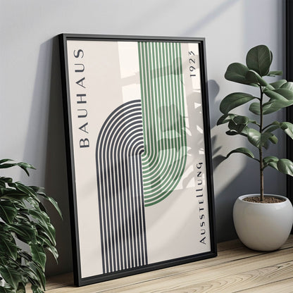 Sage Green Bauhaus Print A5 A4 A3 Art Exhibition Sage Green Poster