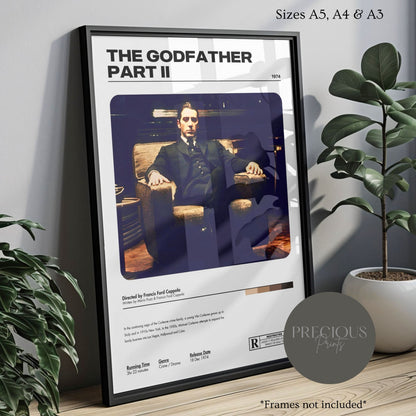 The Godfather Part 2 Movie Poster A5 A4 A3 Unframed High Gloss Print