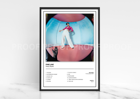 Harry Styles Fine Line Music Album Singles Cover Poster Music Gift A3 A4 A5