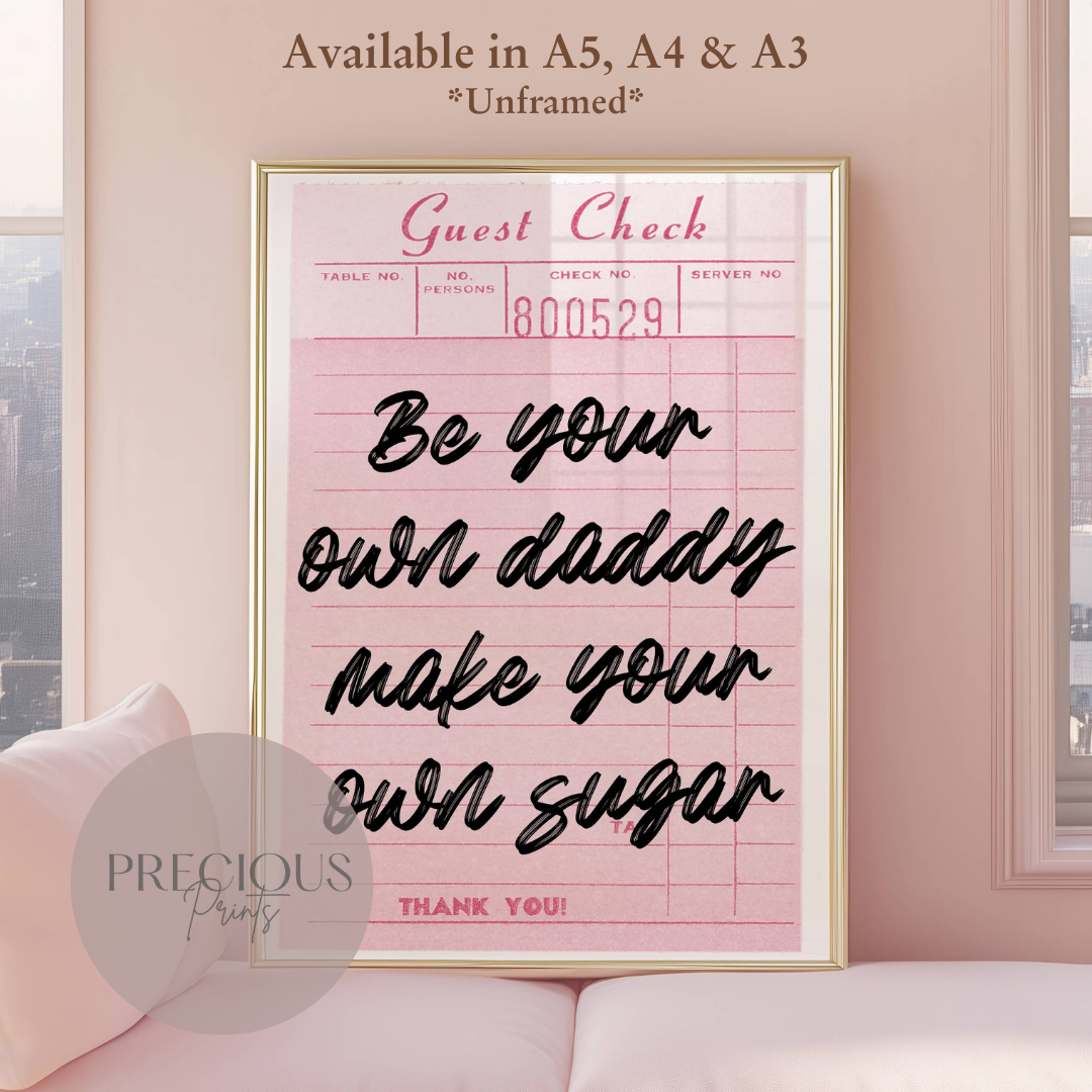 Preppy Feminist Poster / Trendy Wall Art / Newspaper Art print / A5 A4 A3