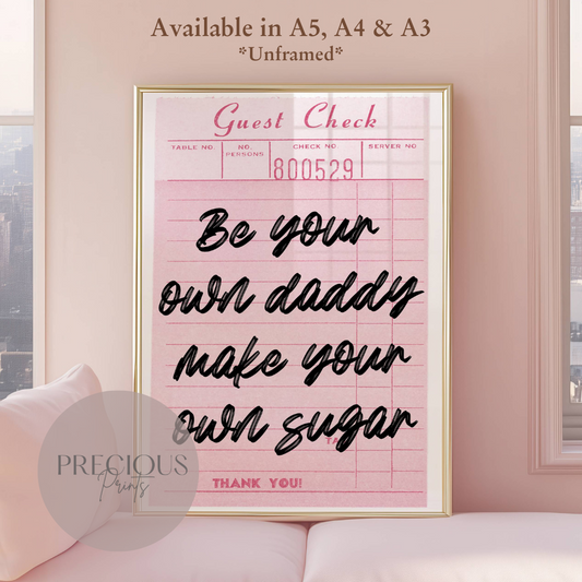 Preppy Feminist Poster / Trendy Wall Art / Newspaper Art print / A5 A4 A3