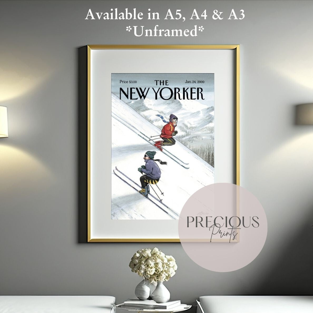 The New Yorker 24 January 2000 Wall Art Print / A5 A4 A3 / Unframed