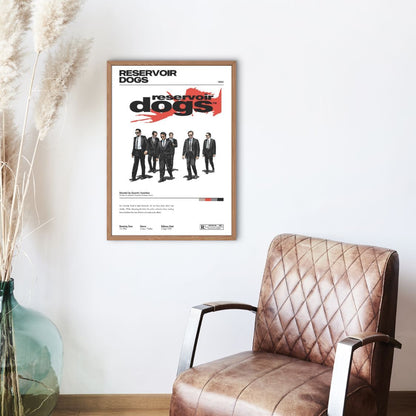Reservoir Dogs 1992 Mid Century Minimalist Movie Poster Unframed A5 A4 A3