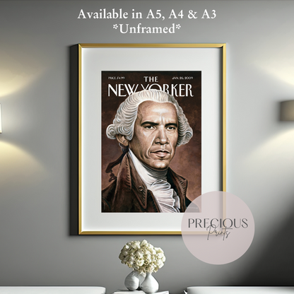 The New Yorker 26 January 2009 Print Vintage Wall Art / Drew Friedman Obama