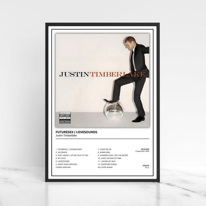 Justin Timberlake Album Cover Poster / A5 A4 A3 The Full Collection