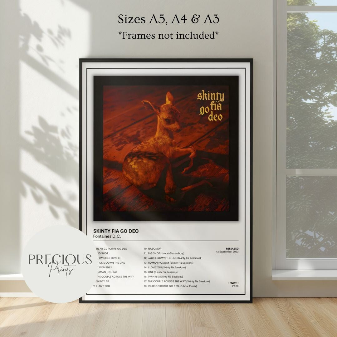 Fontaines D.C. Music Album Poster / A5 A4 A3 Unframed The Full Collection