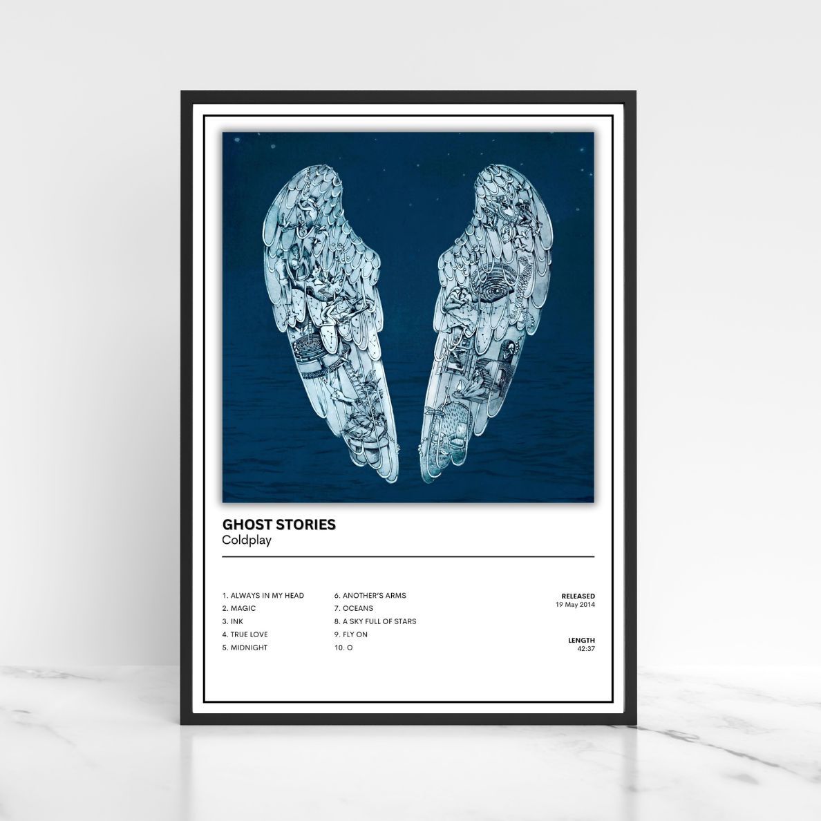 Coldplay Album Poster Full Collection A5 A4 A3 Album Cover Unframed