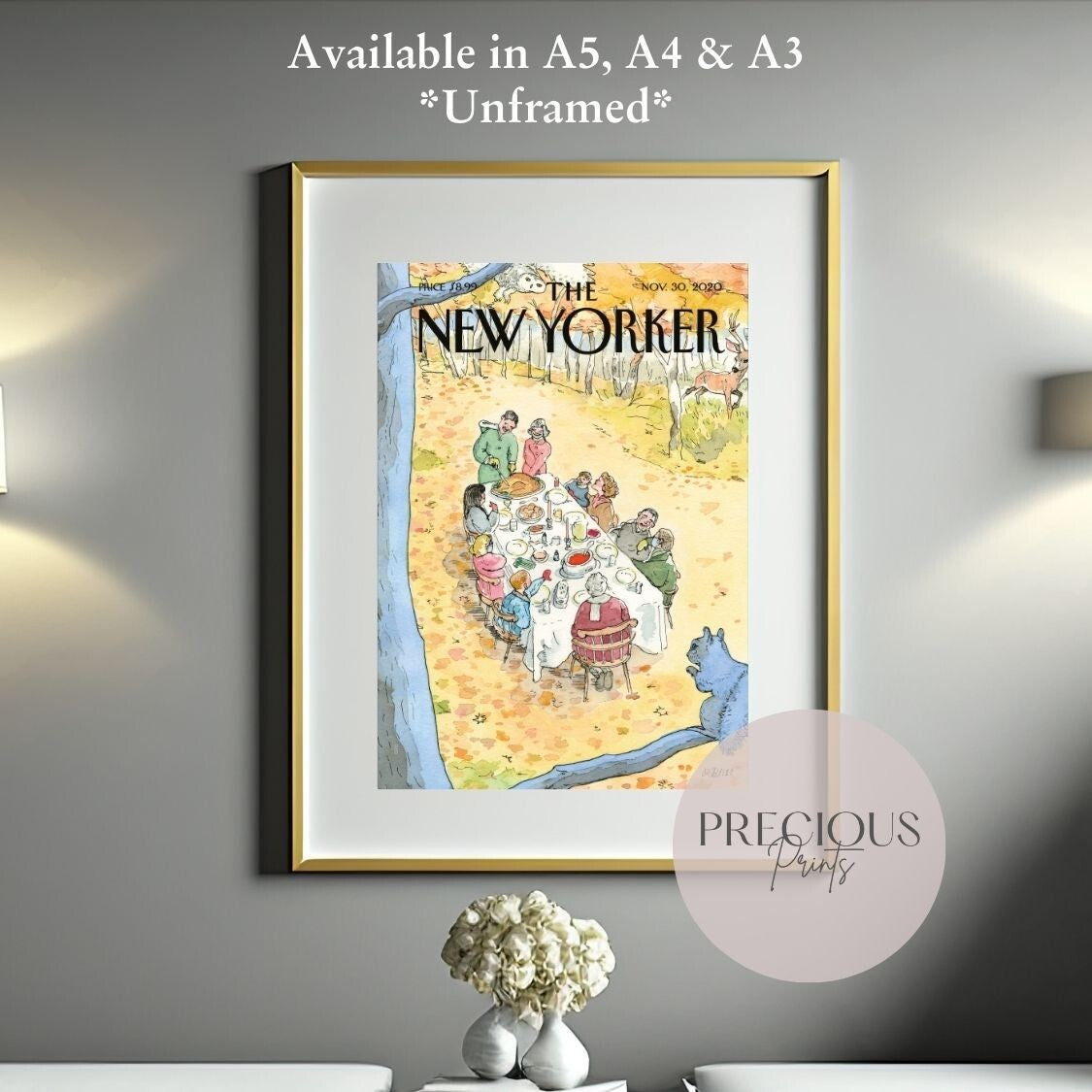 The New Yorker 30 November 2020 Wall Art Print  / A5 A4 A3 / Unframed