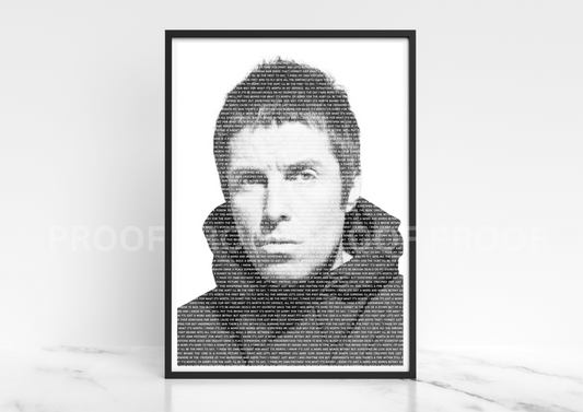 Liam Gallagher - In My Defence Lyrics Music Poster / Music Poster A5 A4 A3